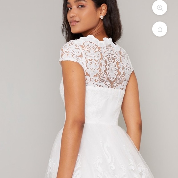 Chi Chi London Lace White Dress - Picture 2 of 5